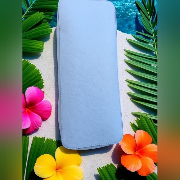 Michael Kors Charlotte Large Top Zip Shoulder Tote Bag Vista Blue (NWT) - Picture 6 of 12